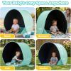 image:imageGorich Pop Up Baby Beach Tent with UPF50 UV Protection Portable Toddler Sun Shelter with Mesh Ventilation Lightweight amp Foldable Play Shade Tent for Beach Park amp BackyardDark ShelterTurquoise