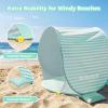 image:imageGorich Pop Up Baby Beach Tent with UPF50 UV Protection Portable Toddler Sun Shelter with Mesh Ventilation Lightweight amp Foldable Play Shade Tent for Beach Park amp BackyardMint Green