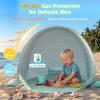 image:imageGorich Pop Up Baby Beach Tent with UPF50 UV Protection Portable Toddler Sun Shelter with Mesh Ventilation Lightweight amp Foldable Play Shade Tent for Beach Park amp BackyardMint Green