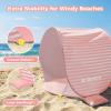 image:imageGorich Pop Up Baby Beach Tent with UPF50 UV Protection Portable Toddler Sun Shelter with Mesh Ventilation Lightweight amp Foldable Play Shade Tent for Beach Park amp BackyardSweet Pink