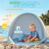 image:imageGorich Pop Up Baby Beach Tent with UPF50 UV Protection Portable Toddler Sun Shelter with Mesh Ventilation Lightweight amp Foldable Play Shade Tent for Beach Park amp BackyardLight Blue