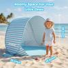 image:imageGorich Pop Up Baby Beach Tent with UPF50 UV Protection Portable Toddler Sun Shelter with Mesh Ventilation Lightweight amp Foldable Play Shade Tent for Beach Park amp BackyardLight Blue
