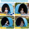image:imageGorich Pop Up Baby Beach Tent with UPF50 UV Protection Portable Toddler Sun Shelter with Mesh Ventilation Lightweight amp Foldable Play Shade Tent for Beach Park amp BackyardDark ShelterSkyblue