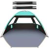 image:imageGorich Beach Tent for 3 People  Beach Tent Poles for Replacement 3 People Dark Shelter Turquorise