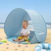 image:imageGorich Pop Up Baby Beach Tent with UPF50 UV Protection Portable Toddler Sun Shelter with Mesh Ventilation Lightweight amp Foldable Play Shade Tent for Beach Park amp BackyardLight Blue