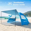 image:imageGorich Beach Tent Sun Shelter with Canopy Easy Setup UPF50 UV Protection Sun Shade for 345678 Person Lightweight amp Compact Beach Umbrella for Family TravelSkyblue