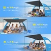 image:imageGorich Beach Tent Sun Shelter with Canopy Easy Setup UPF50 UV Protection Sun Shade for 345678 Person Lightweight amp Compact Beach Umbrella for Family TravelDark ShelterSkyblue