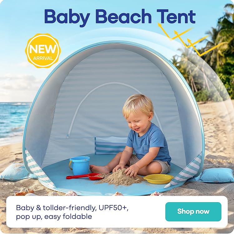 Gorich Official Store | Portable Sun Shelter, Anti-UV Beach Tent for Outdoor